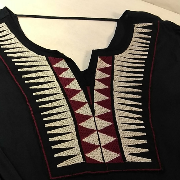 PINK OWL TOP WOMEN'S SIZE L BOHEMIAN, HIPPIE, BOHO. - Picture 3 of 11